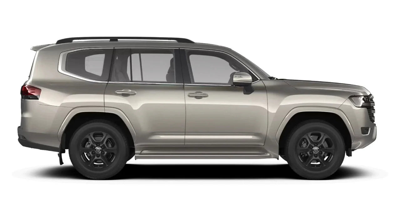 Digital Illustration of a gold Toyota Land Cruiser LC300 with white background