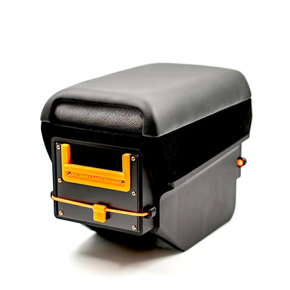 Black Nappa leather center console armrest storage for Toyota Land Cruiser LC70 LC71 LC76 LC78 LC79