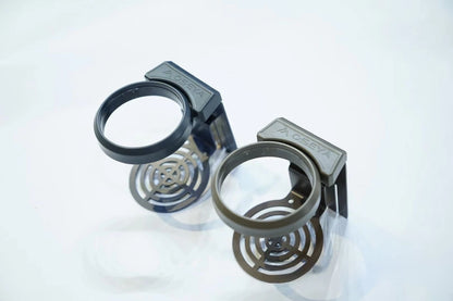 Land Cruiser 80 Series interior cup holders in grey and beige color options by Oseya