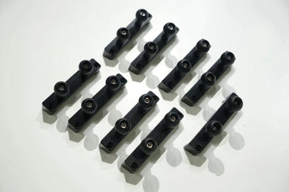 multiple pieces of balck dual universal gadget mounts for land cruiser 80 series and lx450