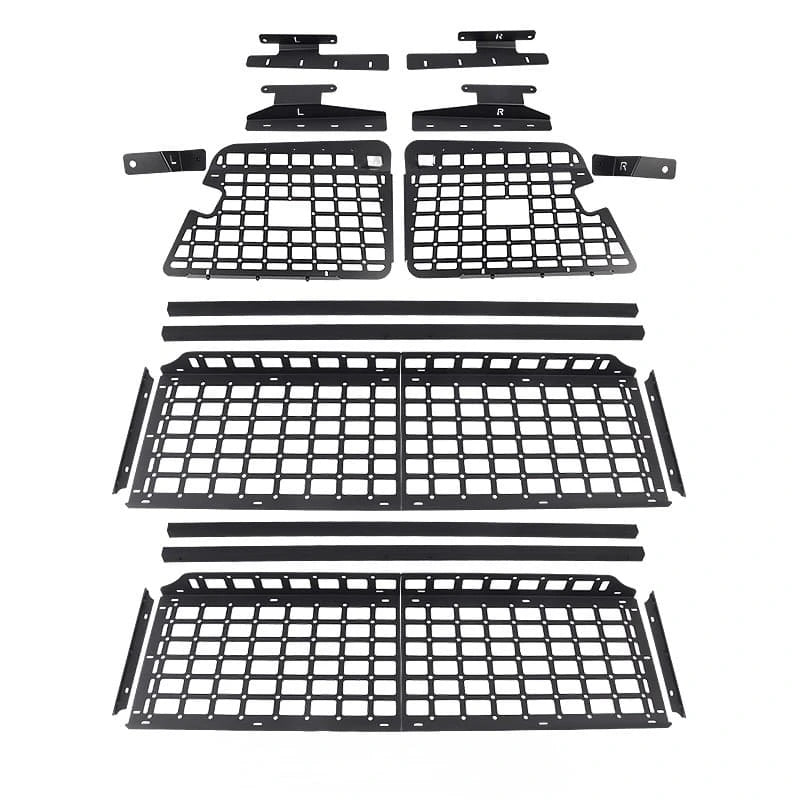Lexus LX470 Toyota Land Cruiser 100 molle panel system full kit with 2 layer adjustable with components bolts nuts and brackets