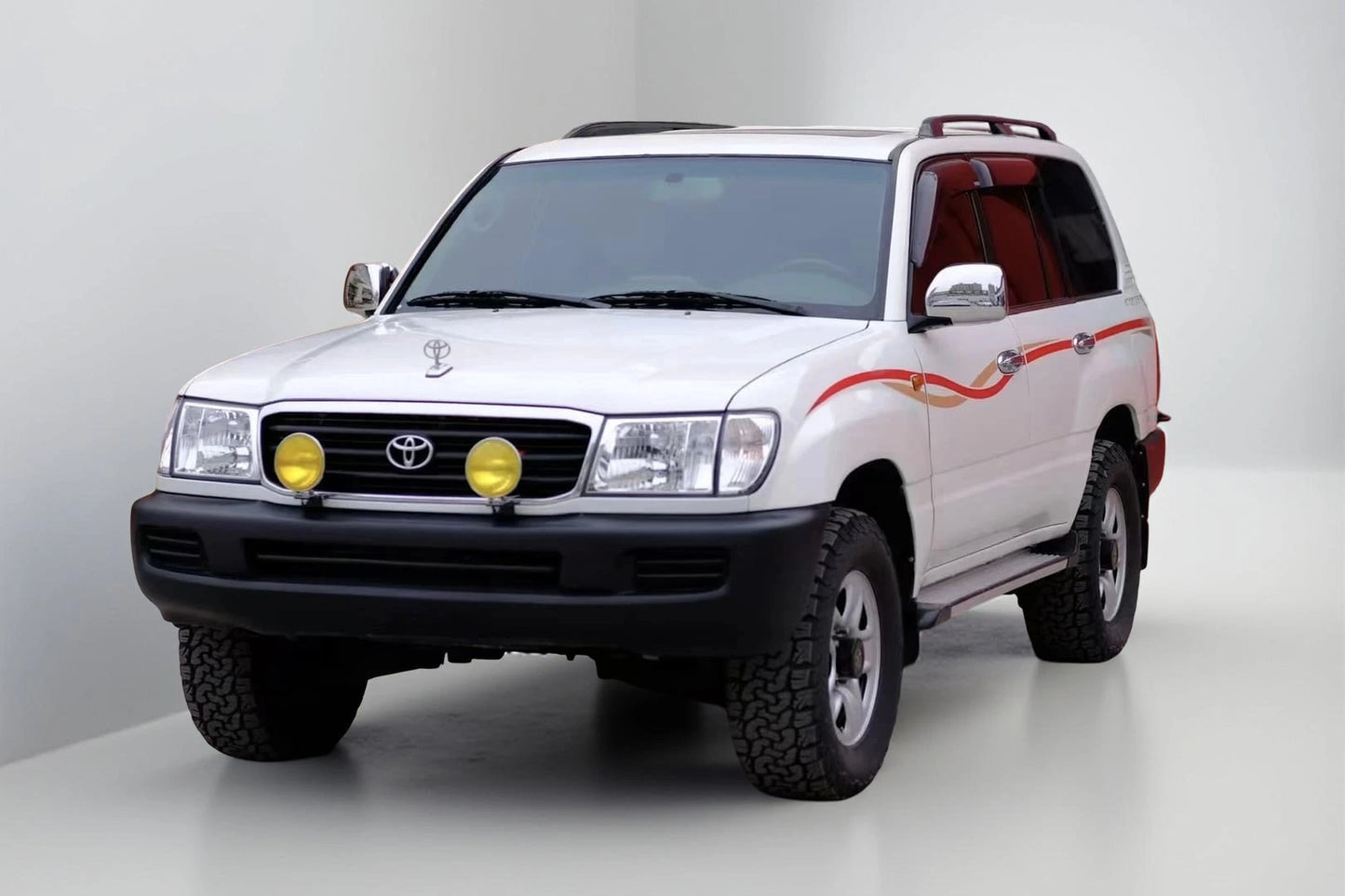 Land Cruiser 100 series fog light kit with grille mounting bracket