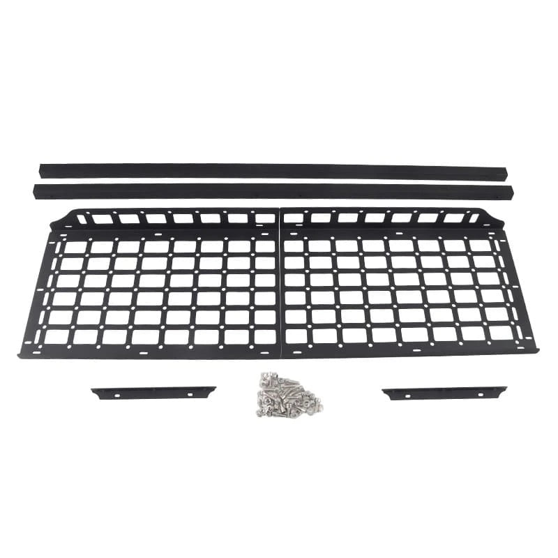Lexus LX470 Toyota Land Cruiser 100 molle panel system single rack kit components bolt nuts and brackets