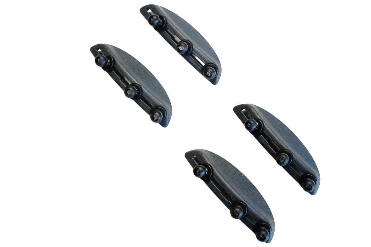 Ninja Cruiser dark grey ABS dashboard expansion mount with three 25mm ball joints for 2004-2007 Land Cruiser 100/Lexus LX470.