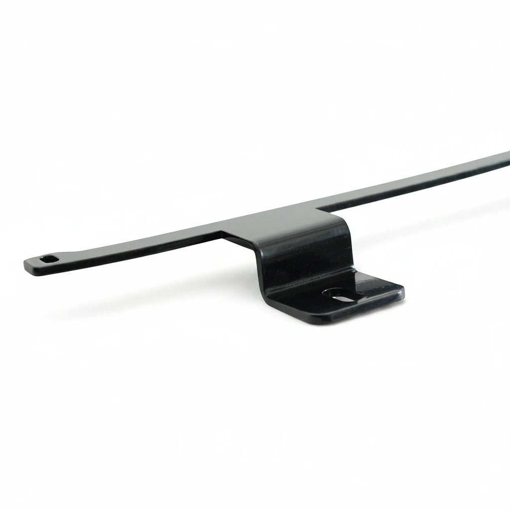 Ninja Cruiser black steel dual light bracket for Land Cruiser 100 Series & LX470 front bumper.