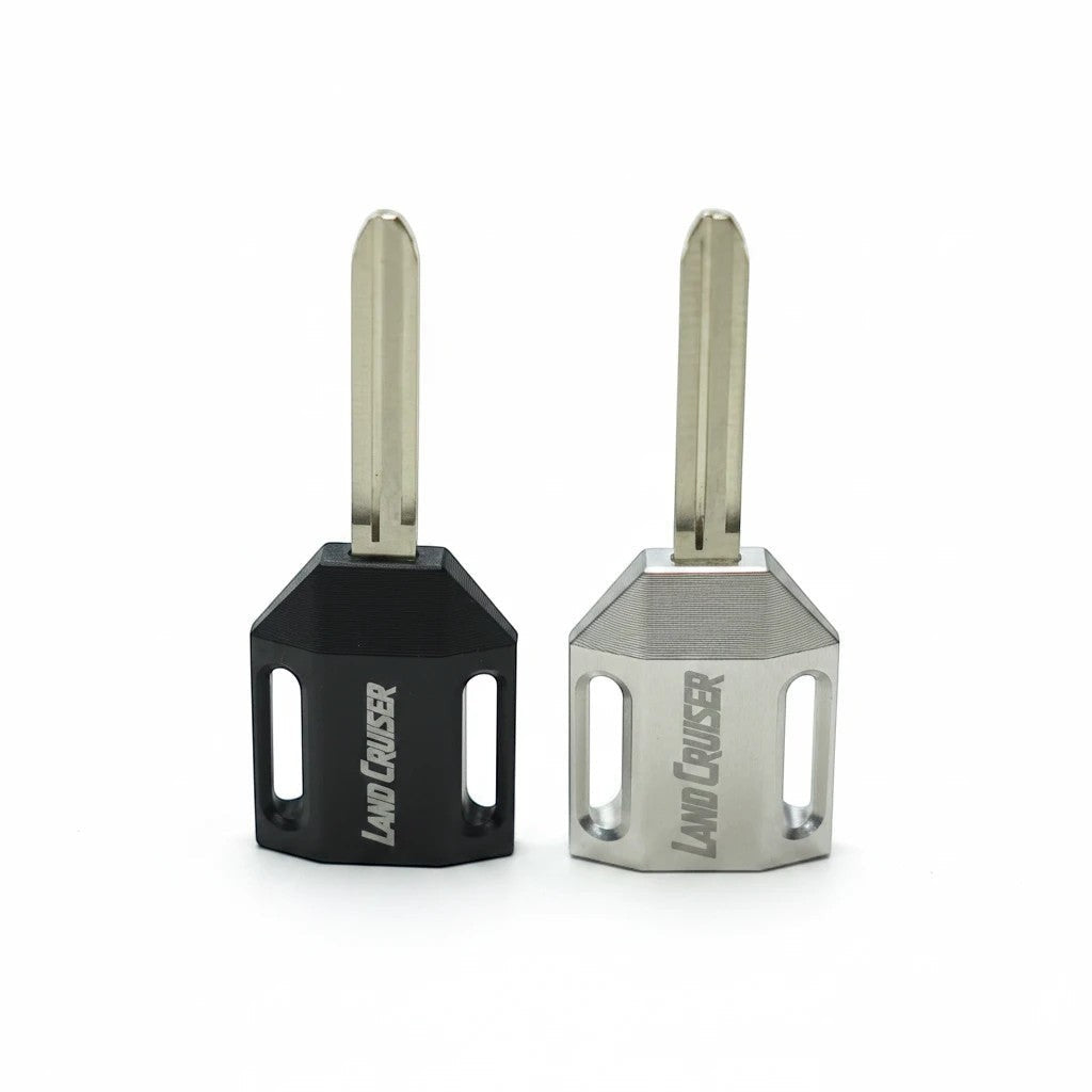 Ninja Cruiser Land Cruiser 70 Series premium metal key blanks in black and silver.
