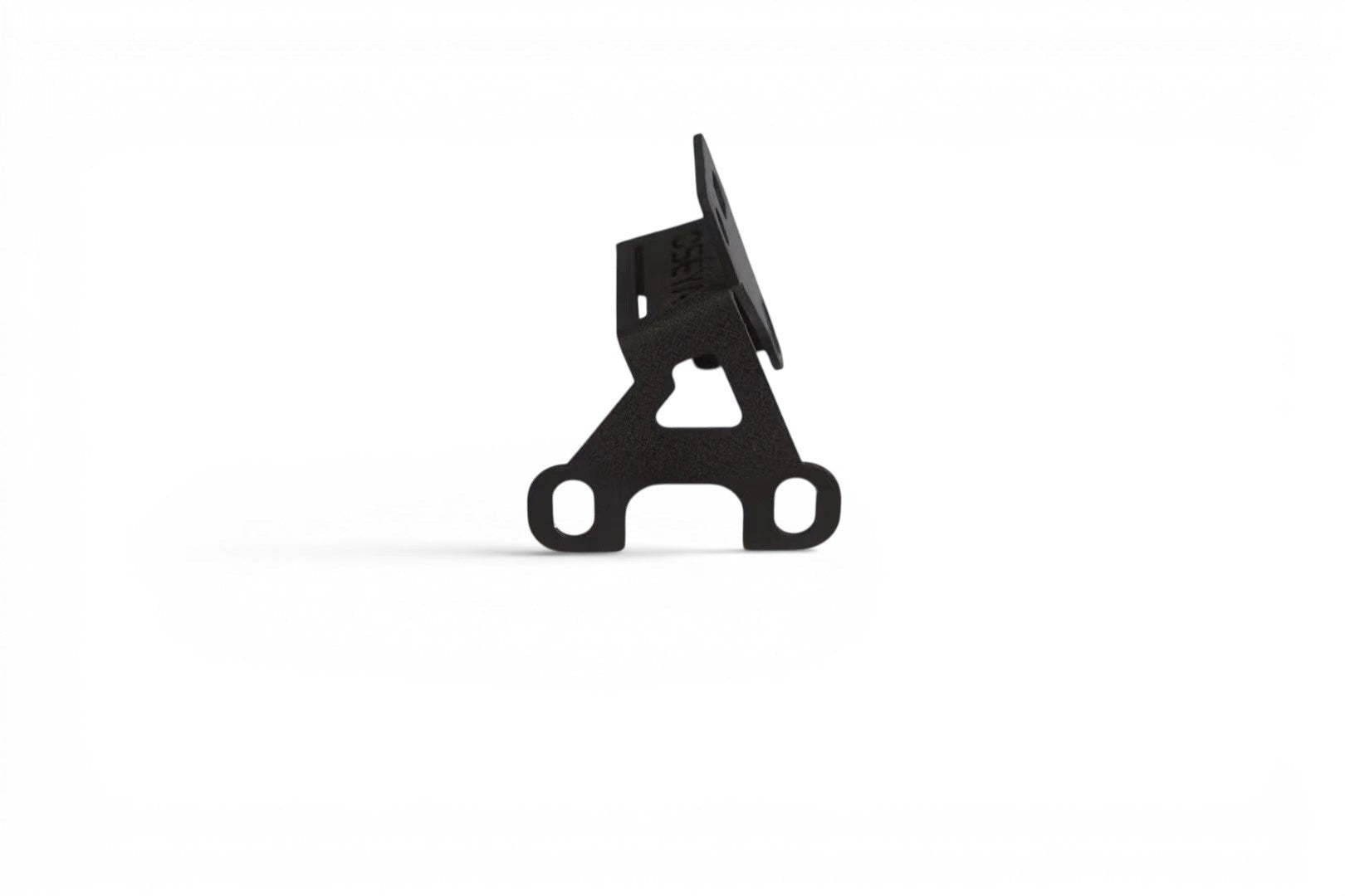 Side View of a Heavy-duty hinge mounting bracket for Toyota Land Cruiser 100 rear LED work lights and accessories