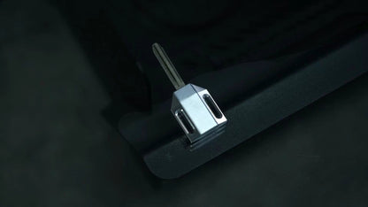 Ninja Cruiser premium metal blank key for LC70 Series Land Cruisers. Silver alloy construction.