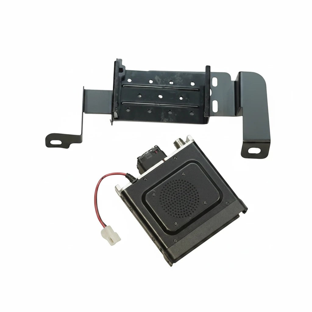 Ninja Cruiser LC70 LC76 LC78 LC79 under-seat radio mount bracket for Land Cruiser 70 Series, black steel