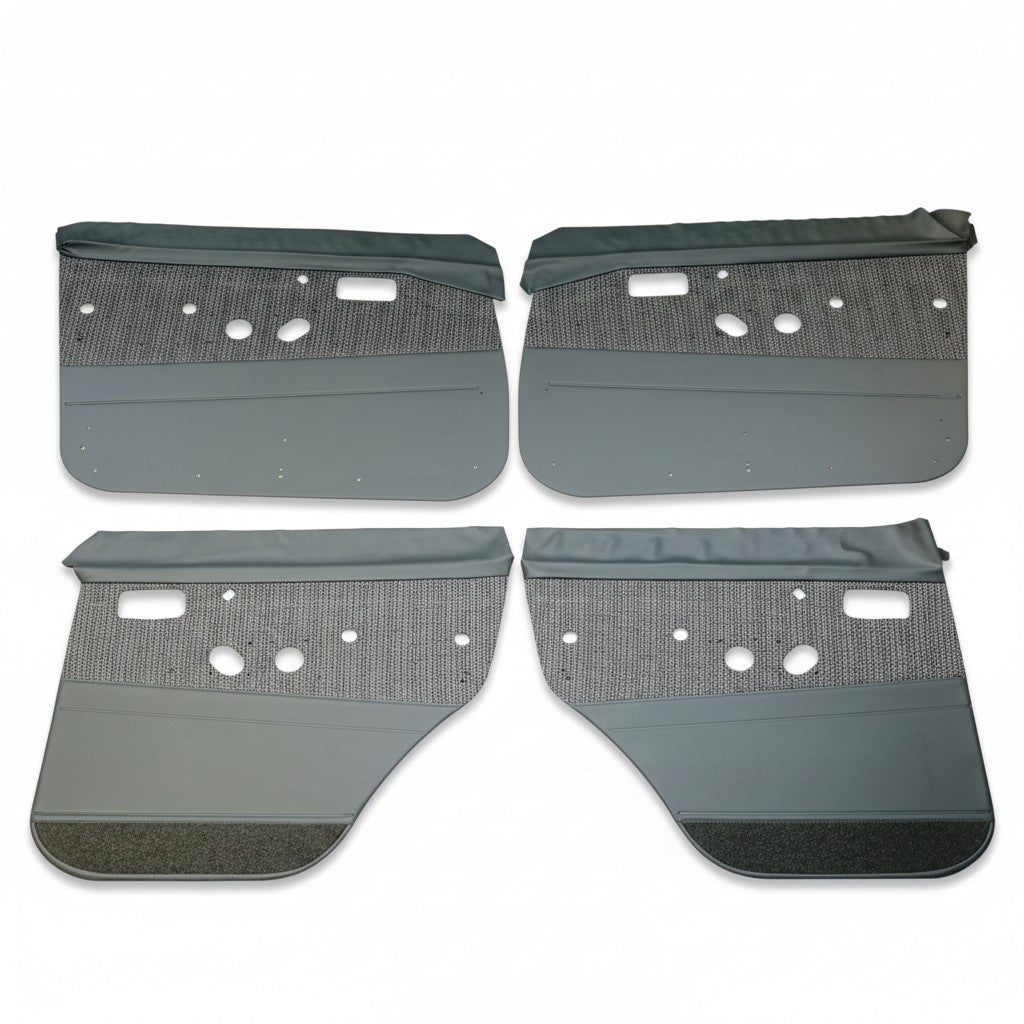 Ninja Cruiser grey fabric and vinyl interior door card panels for Land Cruiser 80 series