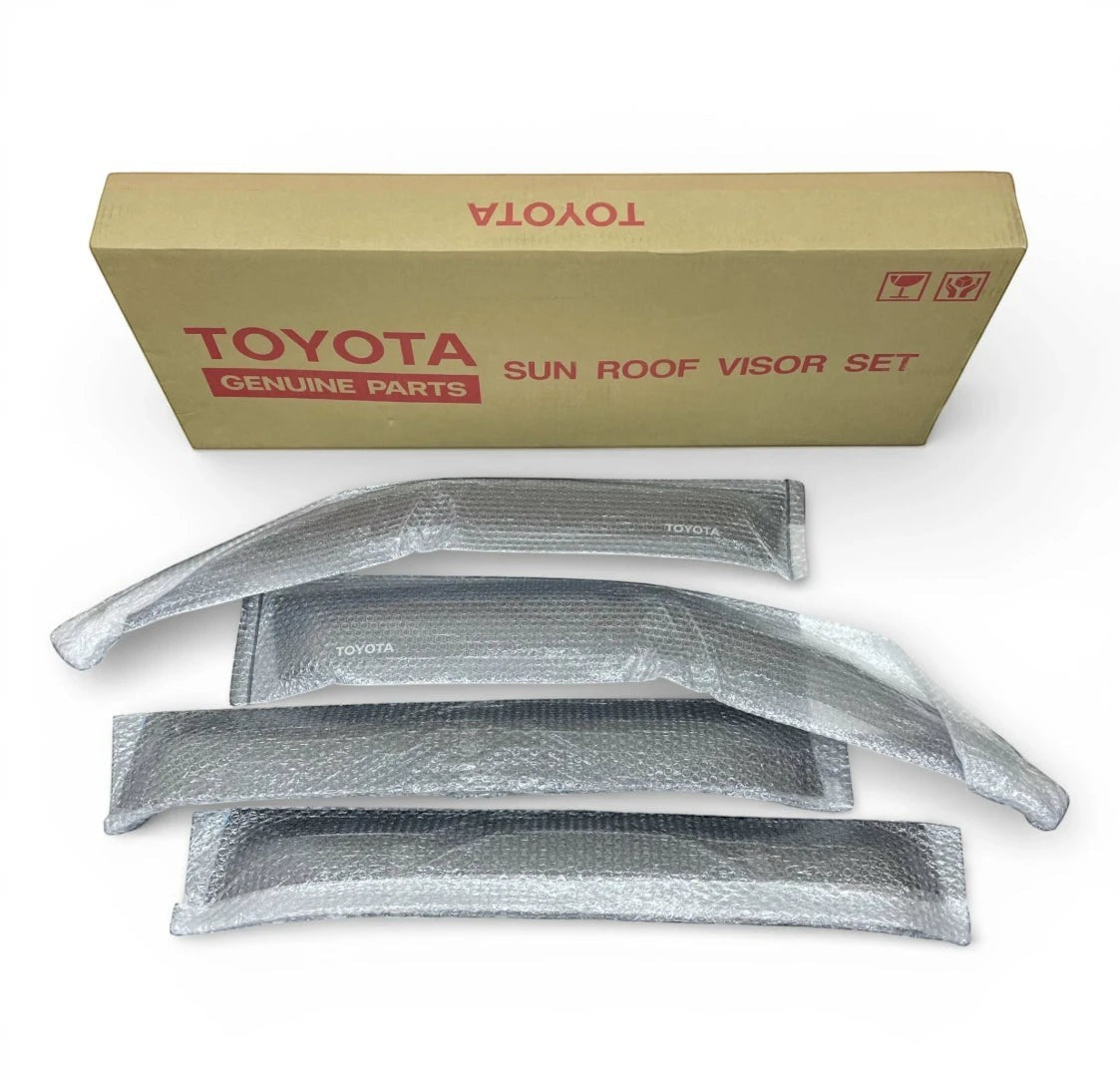 Ninja Cruiser Genuine Toyota JDM window visors for Land Cruiser 100 Series & LX470. Set of 4.