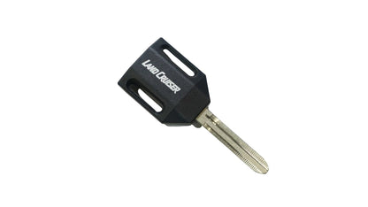 Ninja Cruiser black metal alloy key blank with Land Cruiser branding for 70 Series models