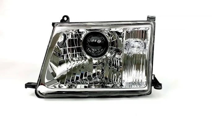 Ninja Cruiser LED projector headlight for 1998-2004 Toyota Land Cruiser 100 Series with clear glass lens