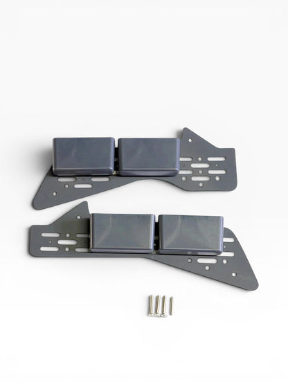 Toyota Land Cruiser 80 Series center console storage panels with 2 pair of dual pockets and mounting hardware and screws