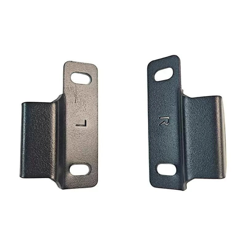Pair of ditch light brackets for Toyota Land Cruiser 100 Series, CNC-cut 4mm steel with powder coated finish
