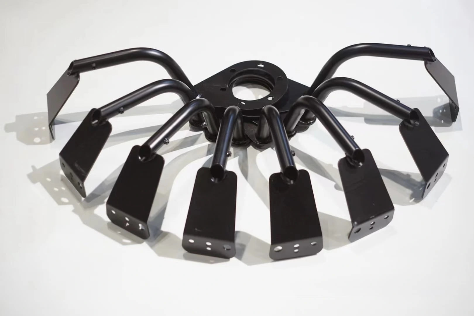 multiple pieces closed up Toyota Land Cruiser 80 gx rear tire carrier brake or reverse light holder bracket metal GX spec accessories